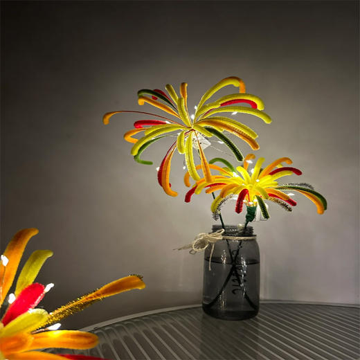 【超美❗️DIY扭扭棒烟花】烟火起 照人间 喜悦无边！手工自制材料包创意新年礼物氛围感拍照送朋友新年蛇年春节年货 商品图3