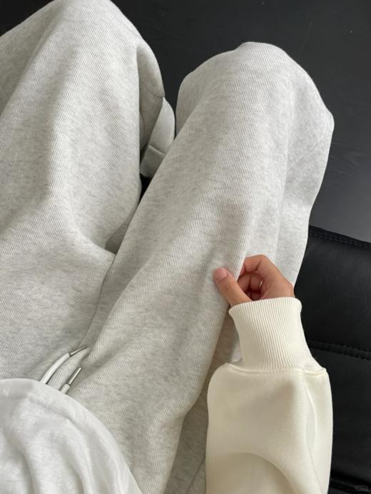 <曾小咸推荐> 两穿白灰加绒卫裤  商品图2