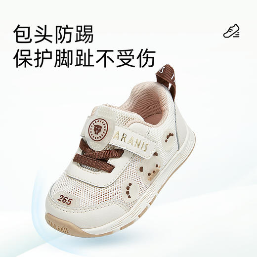 泰兰尼斯265运动鞋春季新款宝宝学步鞋男宝女宝软底透气技能鞋子 T01T5A6148 商品图2
