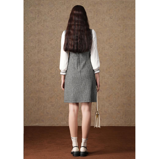 乔万尼羊毛连衣裙女秋冬新款小香风假两件ET4E878 商品图4