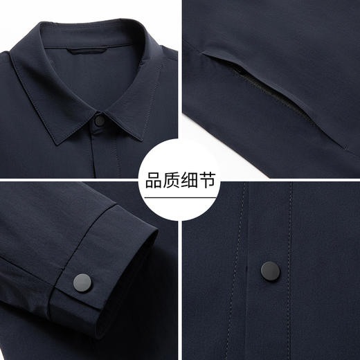 【新款DKP】大依优型大码男装翻领夹克外套加肥加大胖子休闲商务上衣大号百搭 商品图3