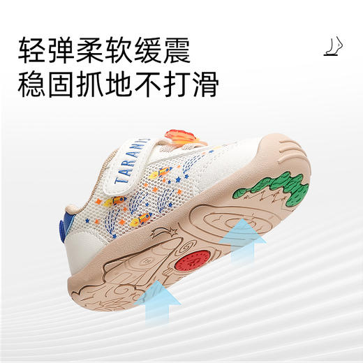 泰兰尼斯春季新款童鞋步前鞋男童婴儿鞋防滑软底女宝宝透气宝宝鞋  T01B5A6136 商品图3