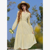 法式浪漫气质温柔蝴蝶结收腰长袖连衣裙女2025蛋糕裙V0450189 商品缩略图0