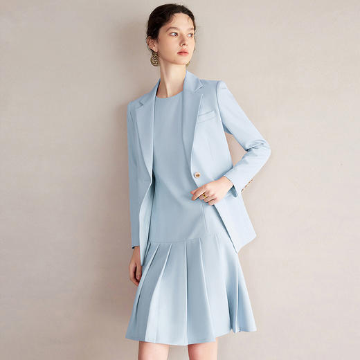 IWY/春季职业装气质女神范西装连衣裙两件套时尚通勤西服外套C2036+Q1188 商品图2