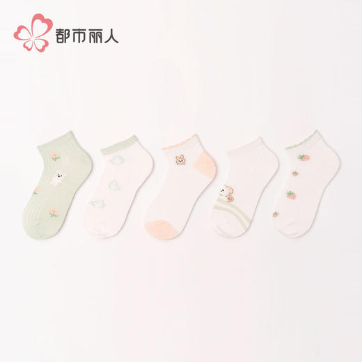 都市丽人中精梳棉活力趣味常规袜JCHCA5 商品图1