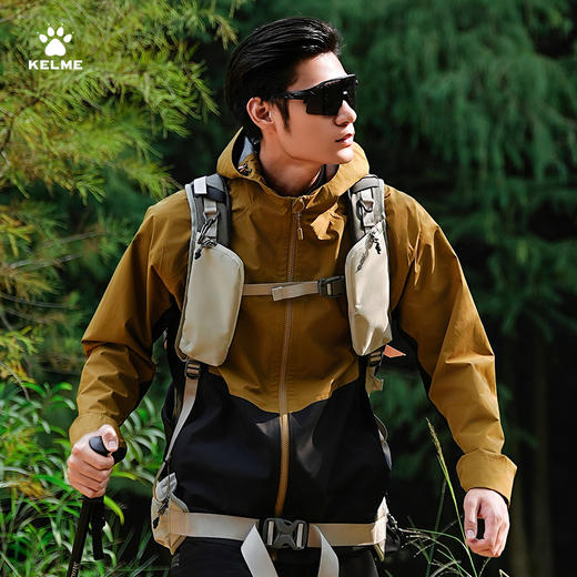 卡尔美春季新款城市野营系列男士梭织外套（连帽） 商品图0