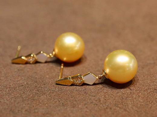 10mm-11mm金珠耳坠 商品图3