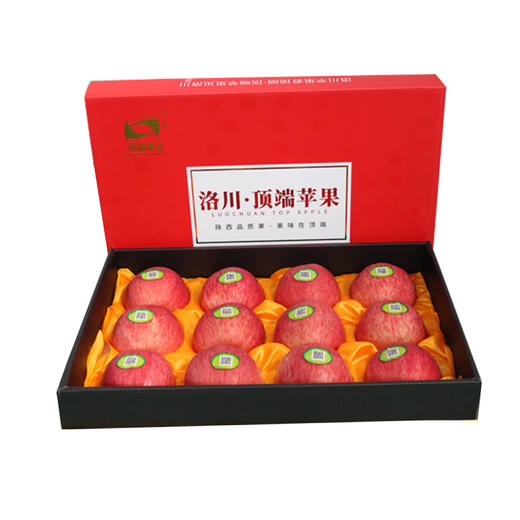 【高端红色礼盒】陕西洛川红富士12枚90mm特大果礼盒装 商品图1