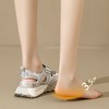 ZHR则则银色镂空包头运动凉鞋女2024夏季新款网面透气老爹鞋女鞋 商品缩略图5