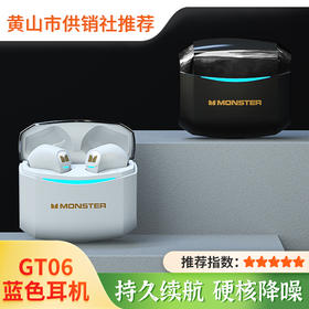 【魔声】GT06无线蓝牙耳机 半入耳式 游戏运动降噪 高音质魔音新款