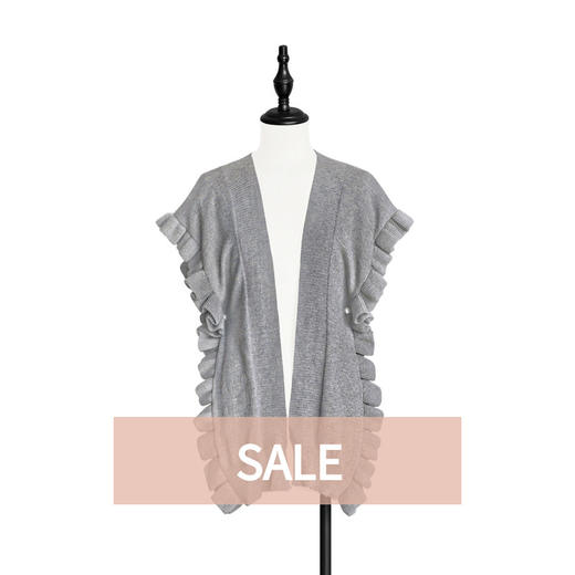 TYNVIE 多用途羊绒混纺背心/披肩 - 紫灰 商品图0