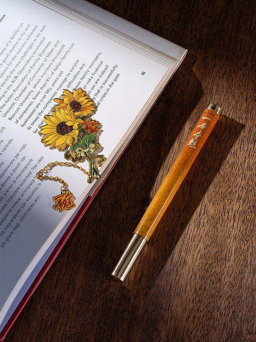 朱炳仁铜 一举夺魁文房套装高考中考毕业季送礼学生礼物向日葵 商品图2