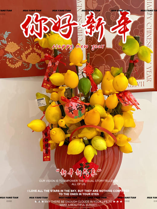 家和财旺  五代黄金果· 陶瓷盆花 商品图0