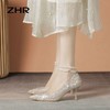 ZHR则则浅口单鞋女2024新款百搭高跟鞋子尖头透气懒人鞋ins女鞋子 商品缩略图6