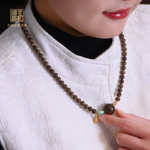 天然惠安土沉沉香项链  SP11938 商品图1