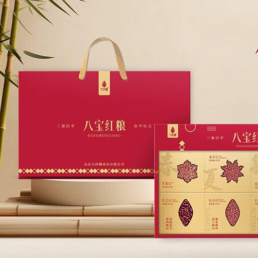 九间棚八宝红粮2.48kg杂粮礼盒 商品图1