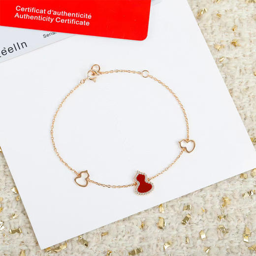 【活动商品，不退不换】可可推荐 福禄双全 麒*麟葫芦系列 耳环|项链|手链 匠心工艺 精致高级 商品图11