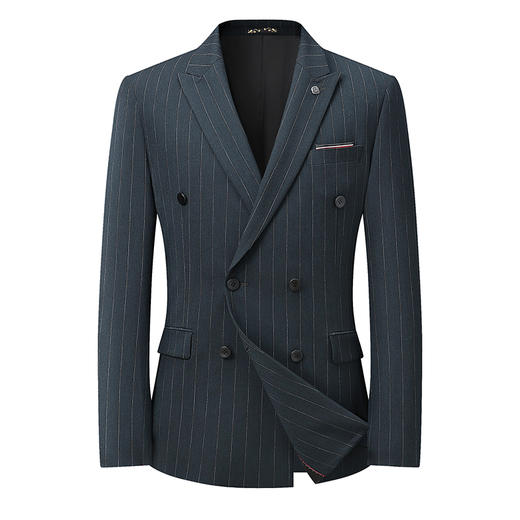 【商城同款】【DDS】大依优型大码西装休闲西服马甲三件套套装西裤外套裤子加肥加大肥佬休闲商务上衣男士胖子正装西装 商品图4