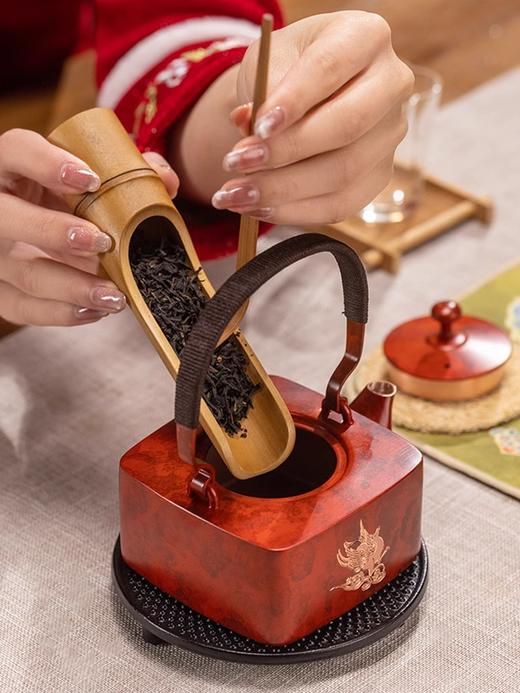 朱炳仁铜X敦煌美术研究所 飞煌腾达茶礼套装礼物功夫茶具泡茶壶 商品图2