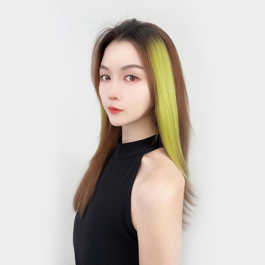 假发女全真人发染炫彩接发片潮流佩饰 商品图4