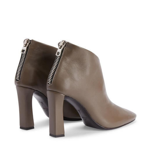 Giuseppe Zanotti 女士柔软皮革高跟短靴 浅棕色 I470020003 商品图2