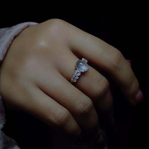 “满目星河”2号18k镶嵌翡翠戒指 商品图11