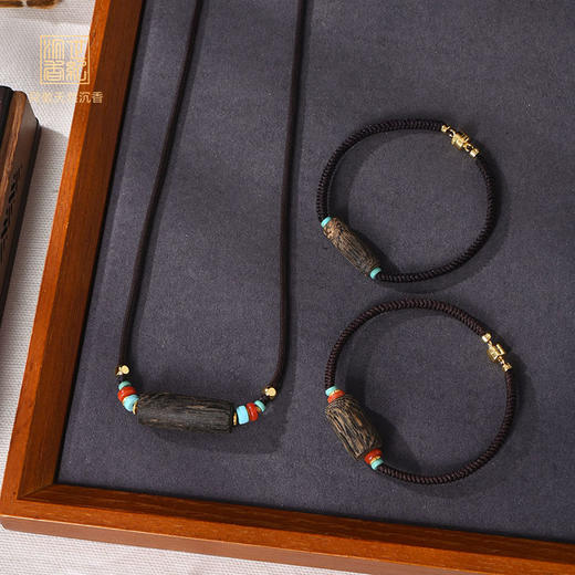 腕间香韵·颈上风华丨天然沉香天珠手串/项链 沉水级丨合集 商品图0