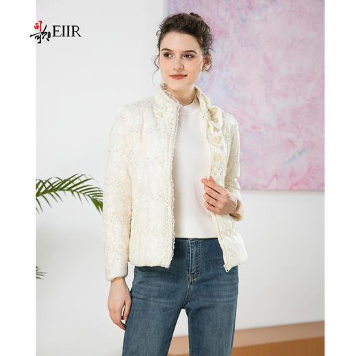 司歌刺绣棉衣外套显瘦收腰冬女L901036y 商品图4