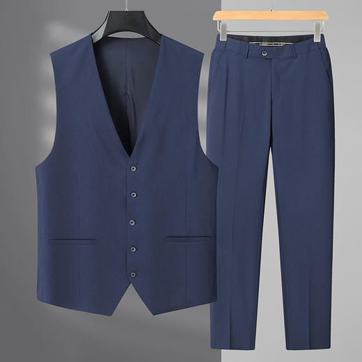 【商城同款】【DDS】大依优型大码西装休闲西服马甲三件套套装西裤外套裤子加肥加大肥佬休闲商务上衣男士胖子正装西装 商品图5