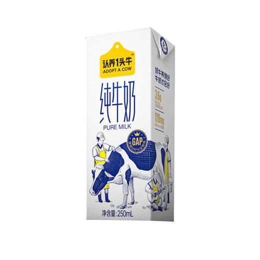 认养一头牛蛋白纯奶250ml 商品图1