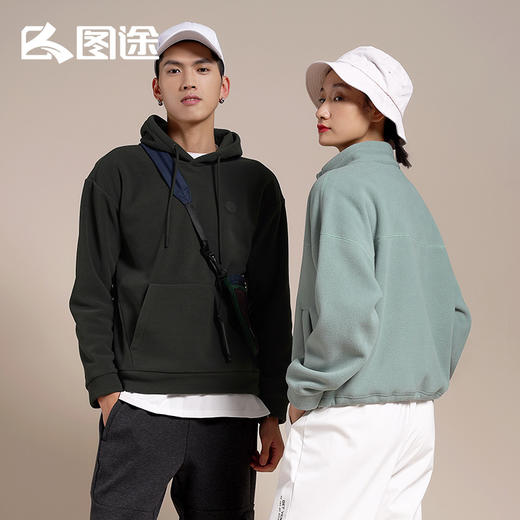 Senselead|男式套头连帽抓绒衣 SSACJ910250 商品图0