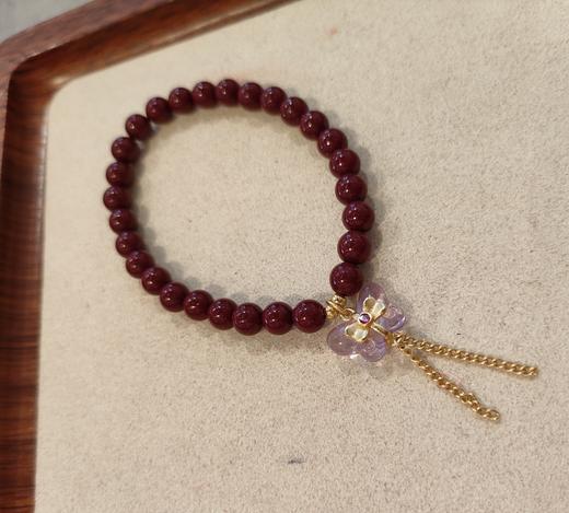 紫金纱手串，配紫水晶，珠子尺寸:6mm 重量:13g 商品图2