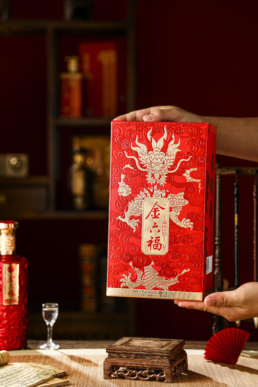 【春节热款】金六福福锐龙彩 兼香型白酒 50.8%vol 500ml*6瓶 商品图9