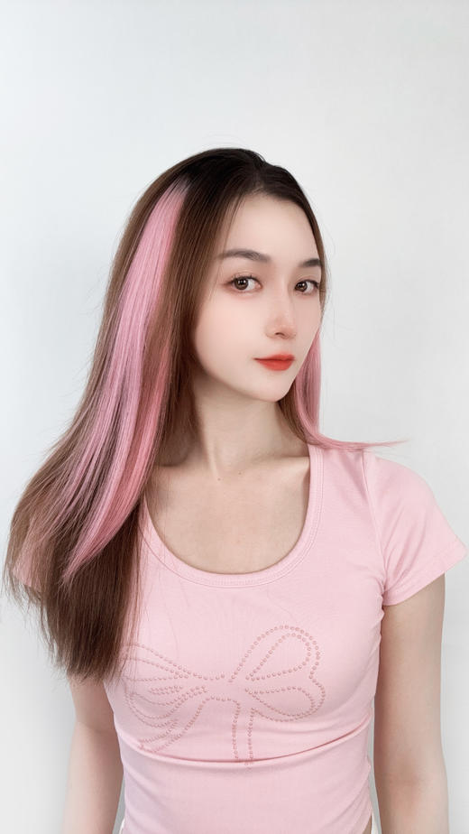 假发女全真人发染炫彩接发片潮流佩饰 商品图3