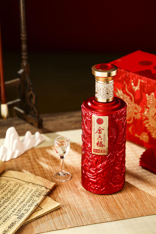 【春节热款】金六福福锐龙彩 兼香型白酒 50.8%vol 500ml*6瓶 商品图11
