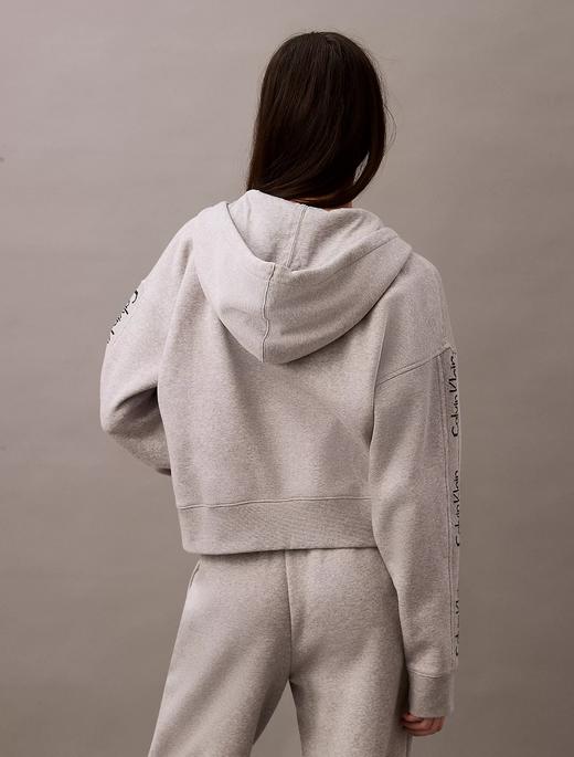 新年折扣！CK女士logo拉链帽衫卫衣 商品图2
