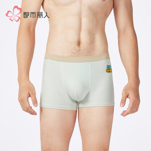 都市丽人棉平角40S棉拉架日常休闲平角裤FKHG04 商品图2