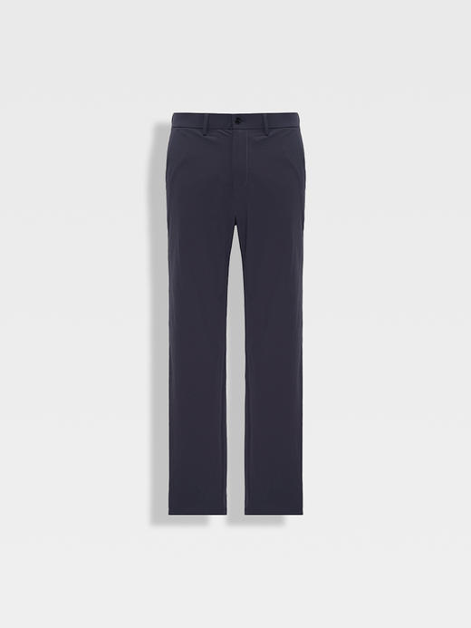 callisto藏青锦纶混纺休闲裤 商品图0