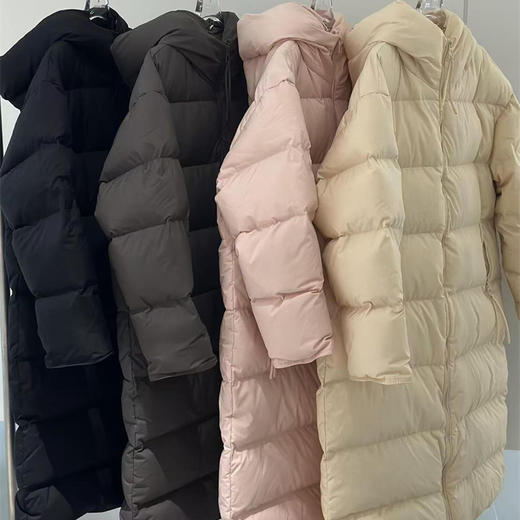 卉遇 90白鹅绒长款 经典百搭 泡芙冰淇淋色系 羽绒服 4色可选 商品图14