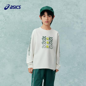 【商场同款】Asics/亚瑟士童装25年春季新款女童长袖卫衣T恤内搭