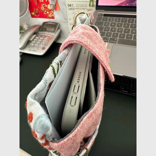 裁缝学苑AQ414笔袋笔记本二合一收纳包纸样新款单肩手机包A5书本收纳袋样板 商品图2