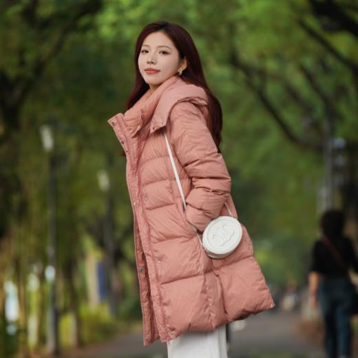 【130-140斤捡漏】现货 臣禾 连帽中长款羽绒服 9234070852  商品图0