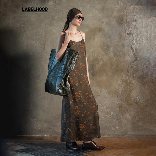 【UMA WANG】蕾虎时尚百搭潮流棕红灰红连衣裙2025春夏新女装裙子 商品图2