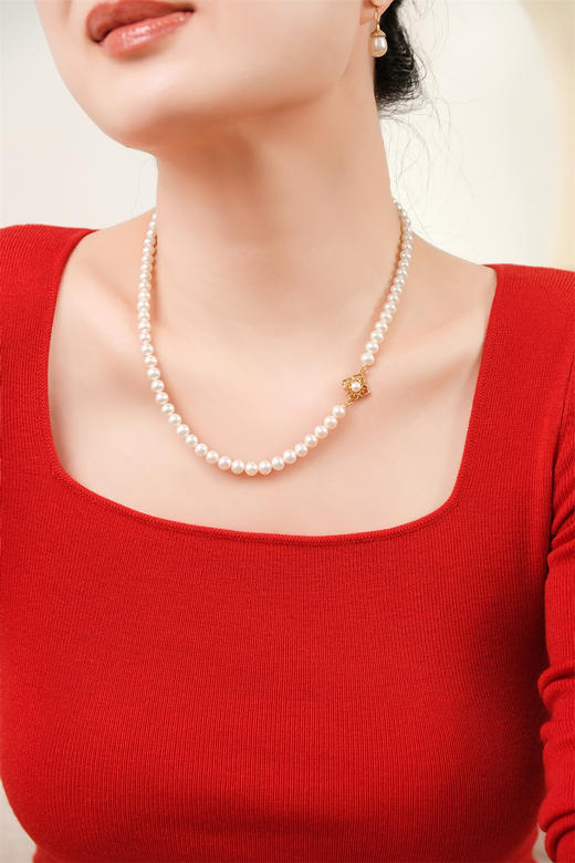 pearl moments  万事如意 四叶草（珍珠）珍珠项链 商品图10