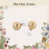 Retro Chic Garden of Eden伊甸园系列 | 金/银色果实双珠耳钉 商品缩略图3