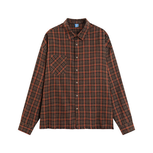 CryingCenter 毛边格子衬衫 哭喊中心 商品图6