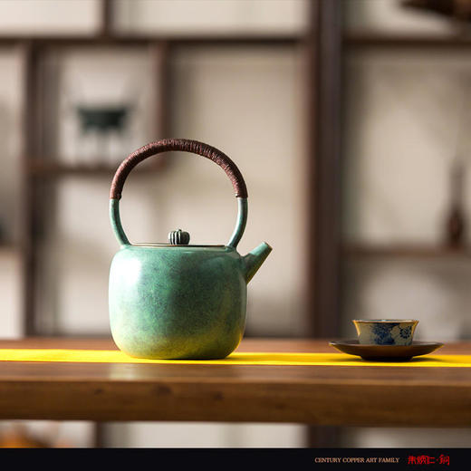 朱炳仁铜 【名称：古风福禄壶】新中式 铜壶 茶具茶器 商品图2