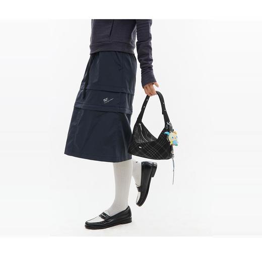 CryingCenter 黑色仿毛毡格纹手提斜挎包 哭喊中心 商品图3