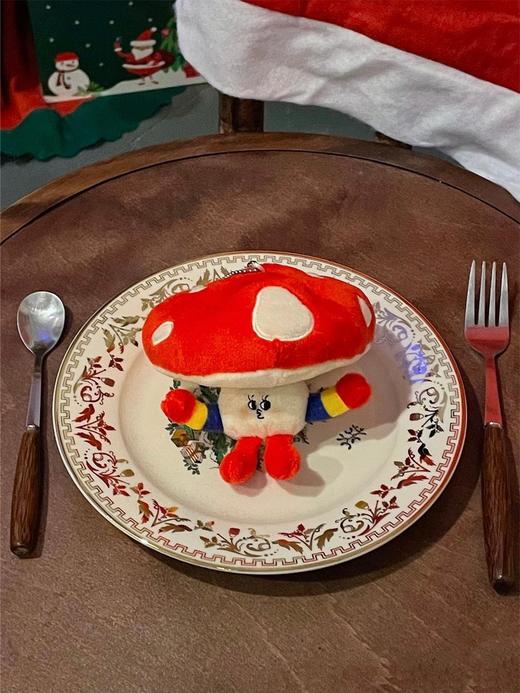 秃头蘑菇仔低卡农庄玩偶包包挂件 商品图0