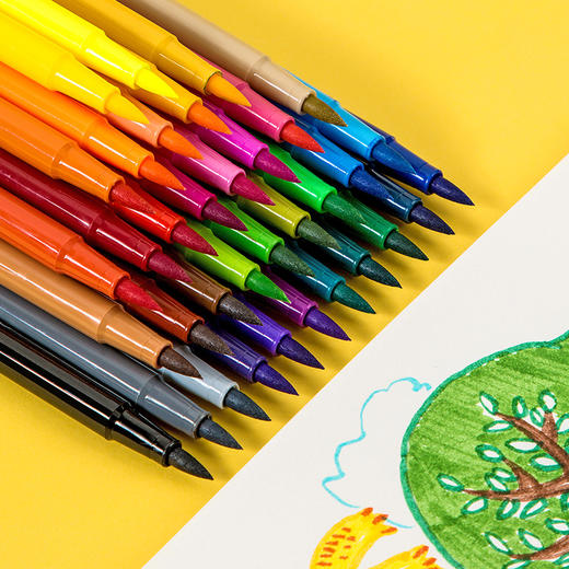 广博软头水彩笔&双头丙烯马克笔&手工diy丙烯马克笔&三丽鸥丝滑旋转蜡笔 商品图2